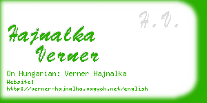 hajnalka verner business card